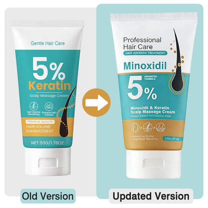 Minoxidil 5% Keratin Scalp Massage Cream