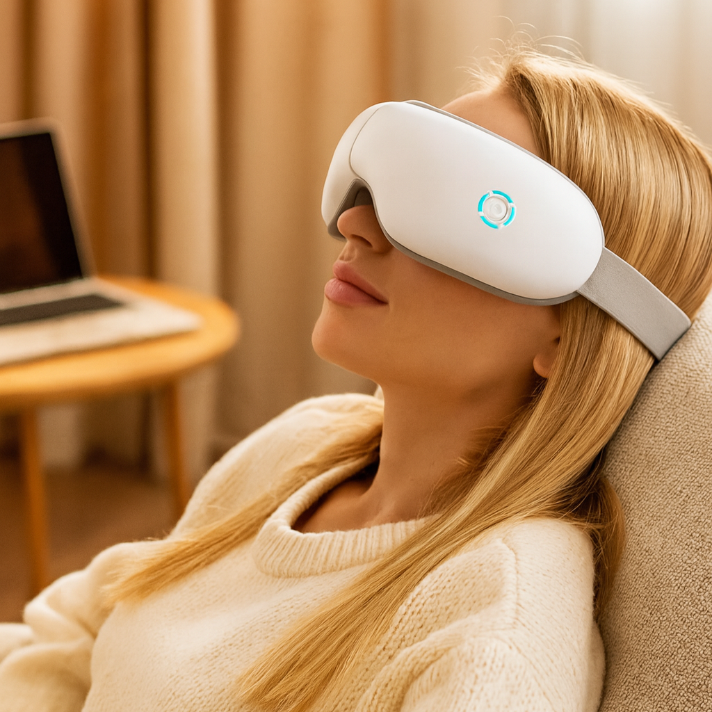 Eye Massager with Heat & 5 Modes | Perfect Gift for Screen Users
