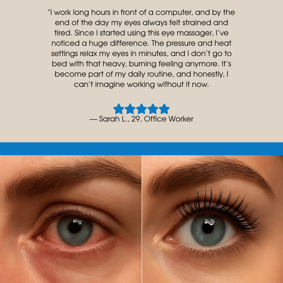Eye Massager with Heat & 5 Modes | Perfect Gift for Screen Users