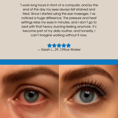 Eye Massager with Heat & 5 Modes | Perfect Gift for Screen Users