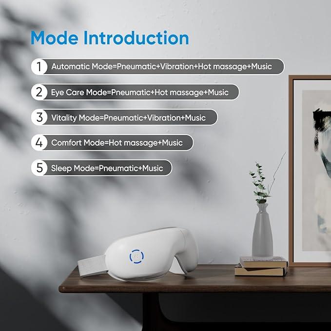 Eye Massager with Heat & 5 Modes | Perfect Gift for Screen Users