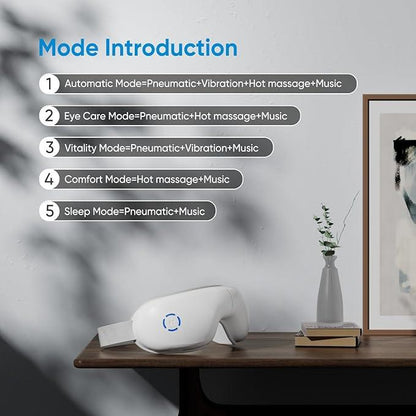 Eye Massager with Heat & 5 Modes | Perfect Gift for Screen Users